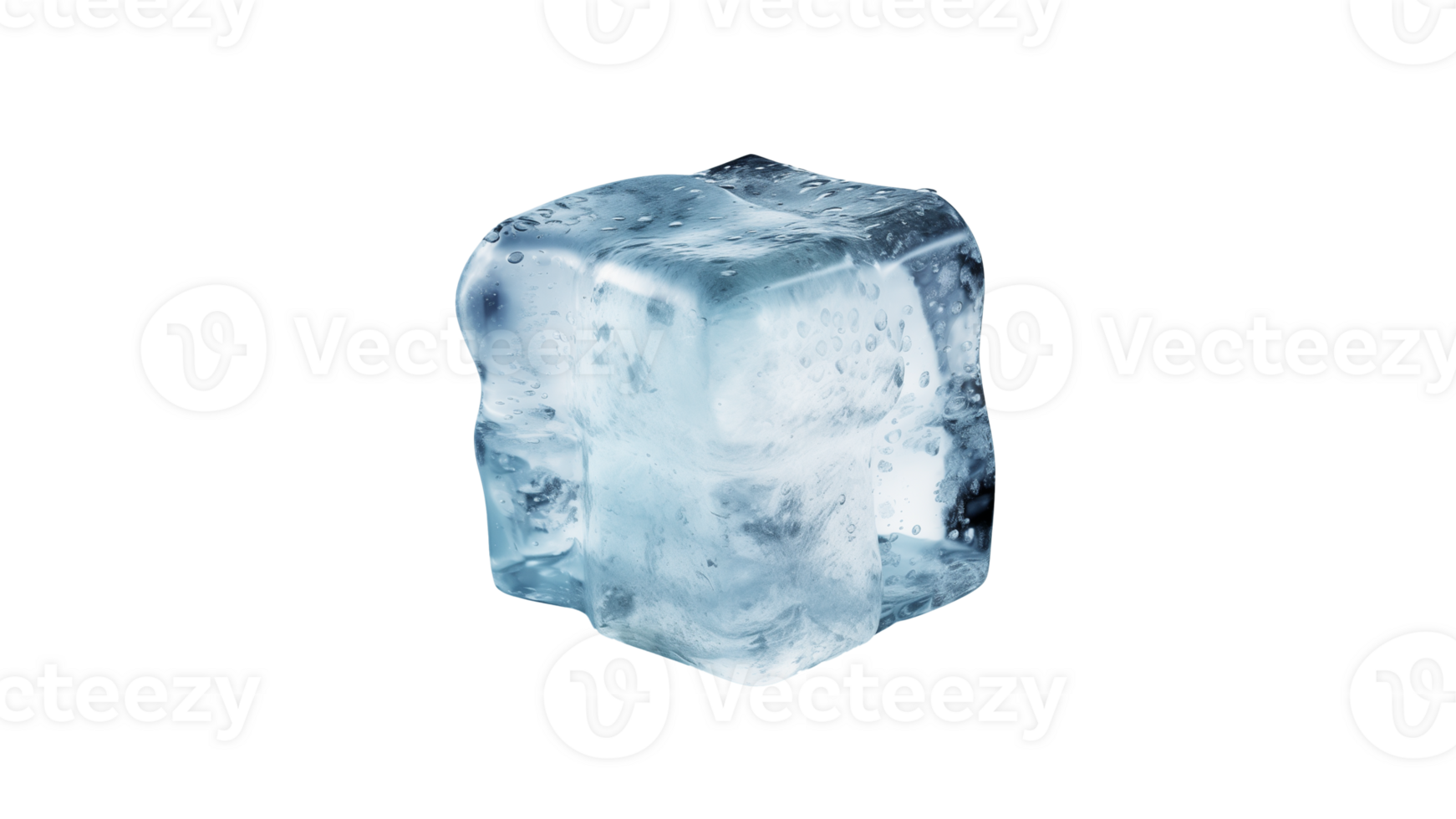 Ice cube cut out. Isolated ice cube on transparent background png