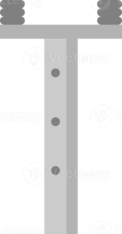 High voltage power electric pole with wire transmit electricity png