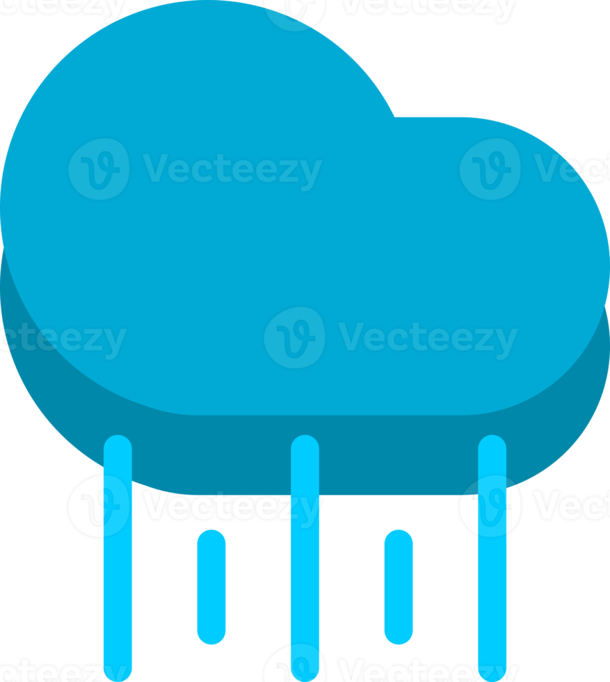 nuvem tempestade com água solta chuva ícone png