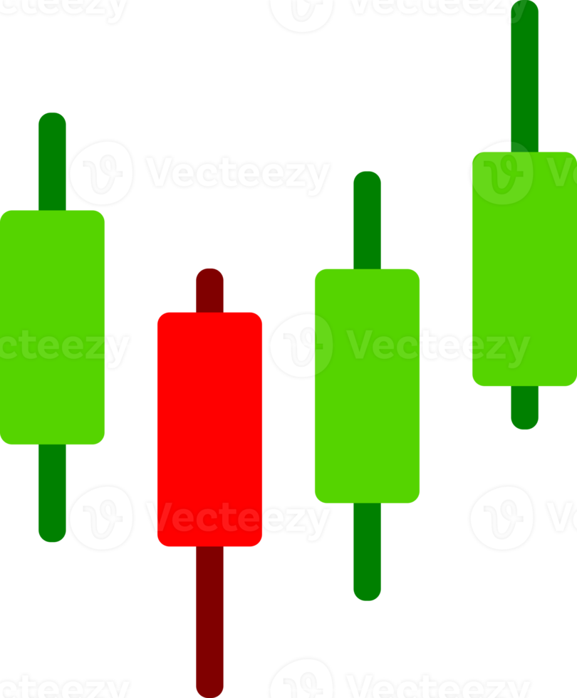 Candlestick chart graph icon png