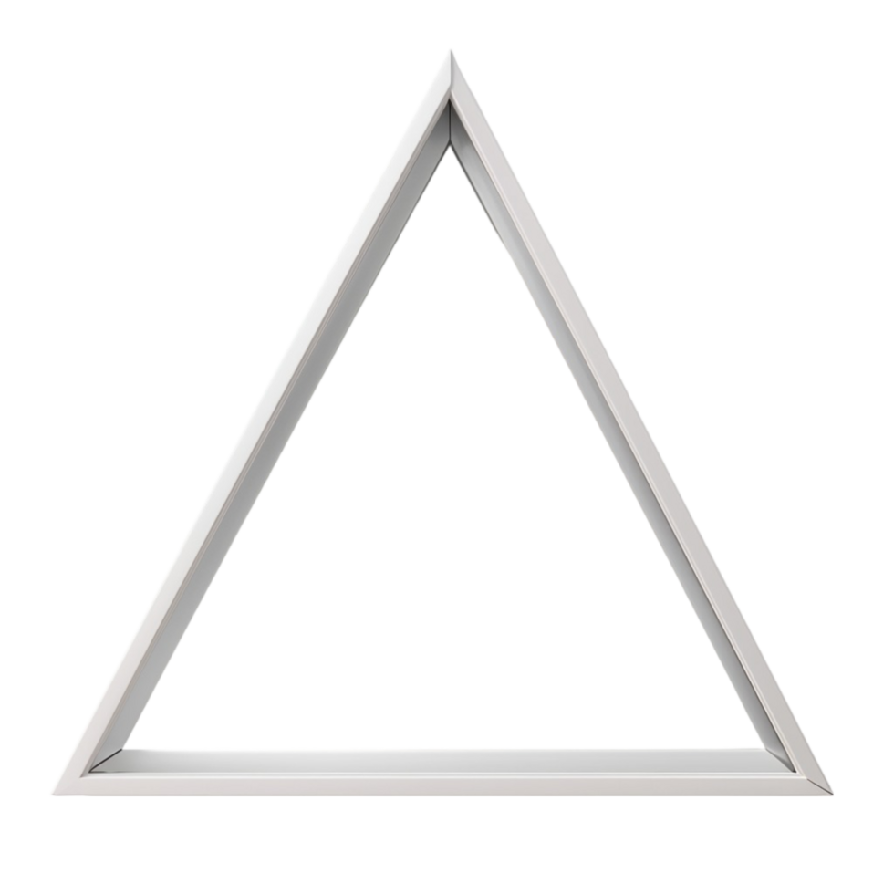 generato ai ictus triangolo geometrico forma isolato su trasparente sfondo png