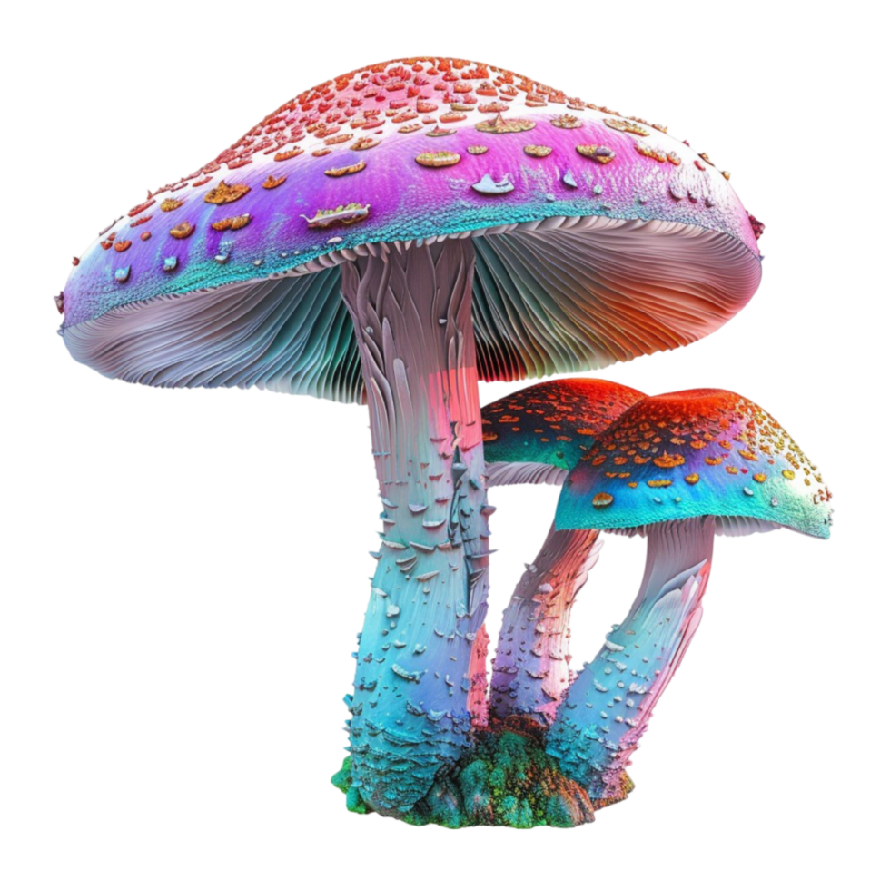 généré ai la magie champignon champignon isolé sur transparent Contexte png