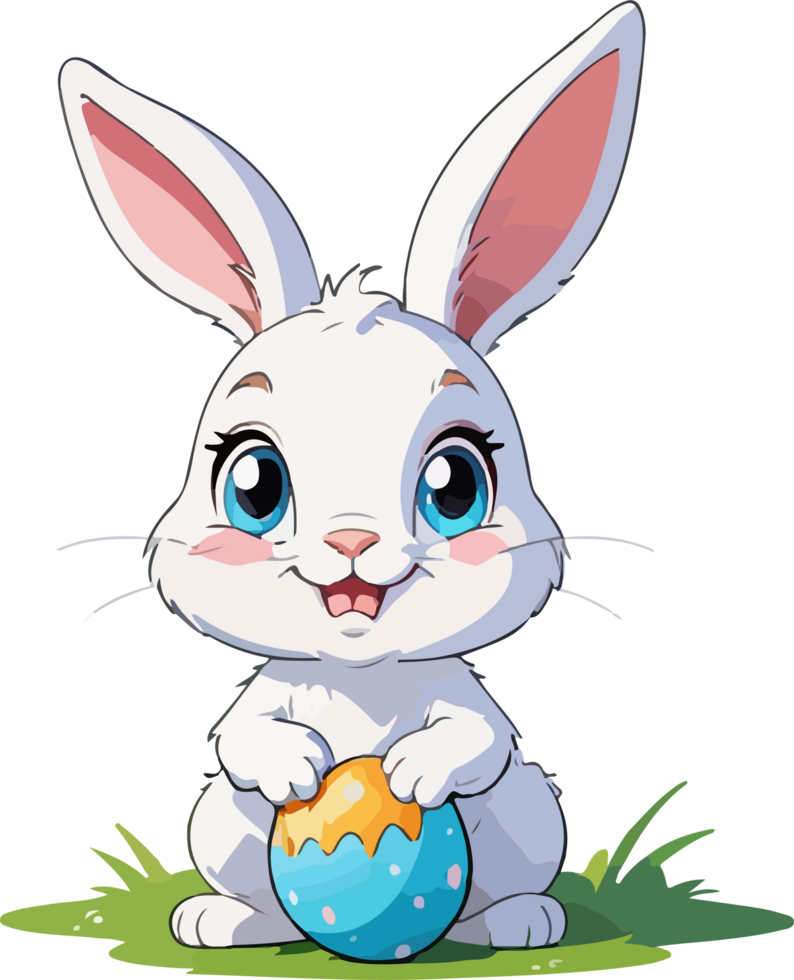 Easter Rabbit Cartoon Style png