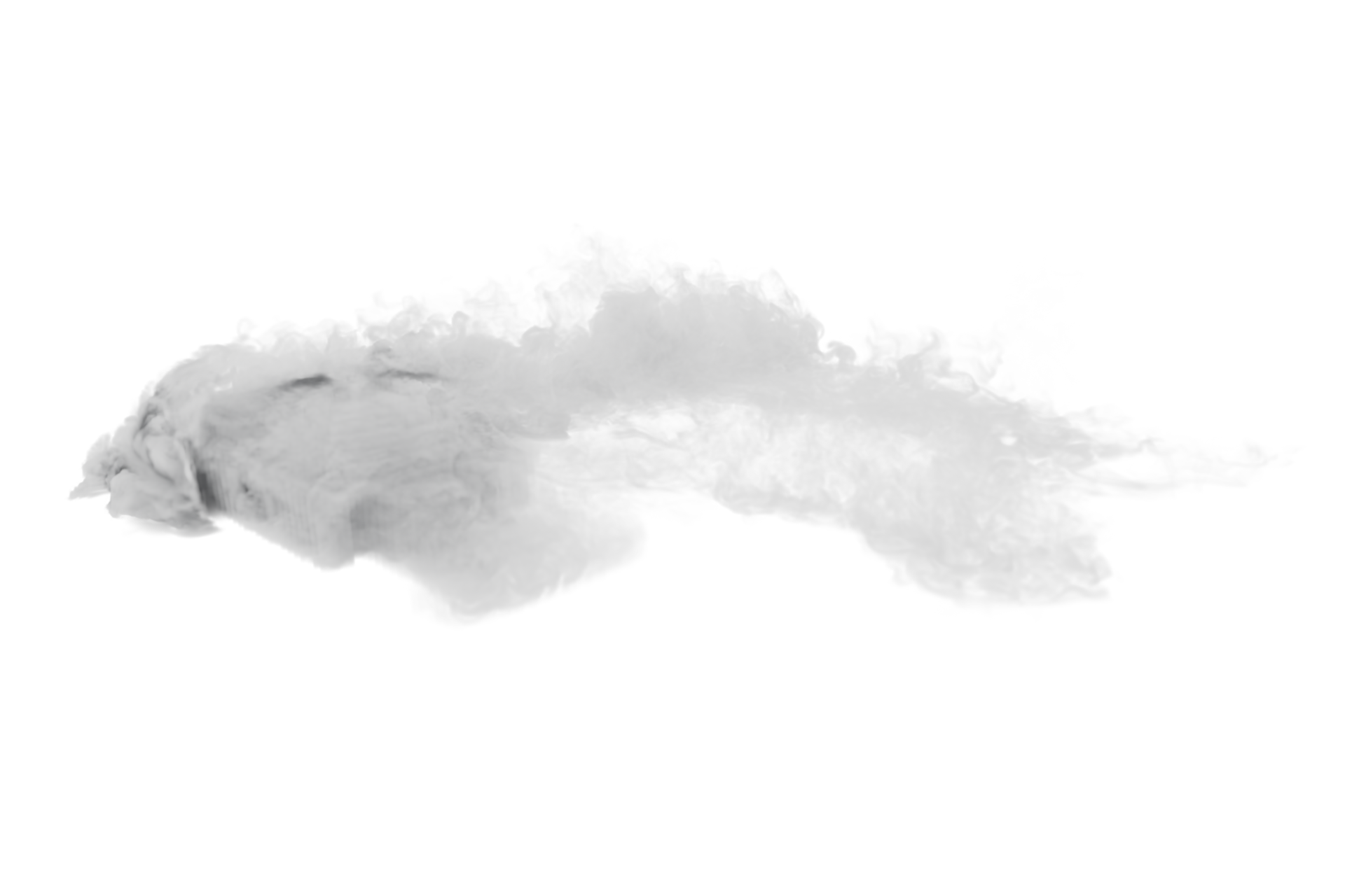 Smoke car burnout on transparent background 43101840 PNG