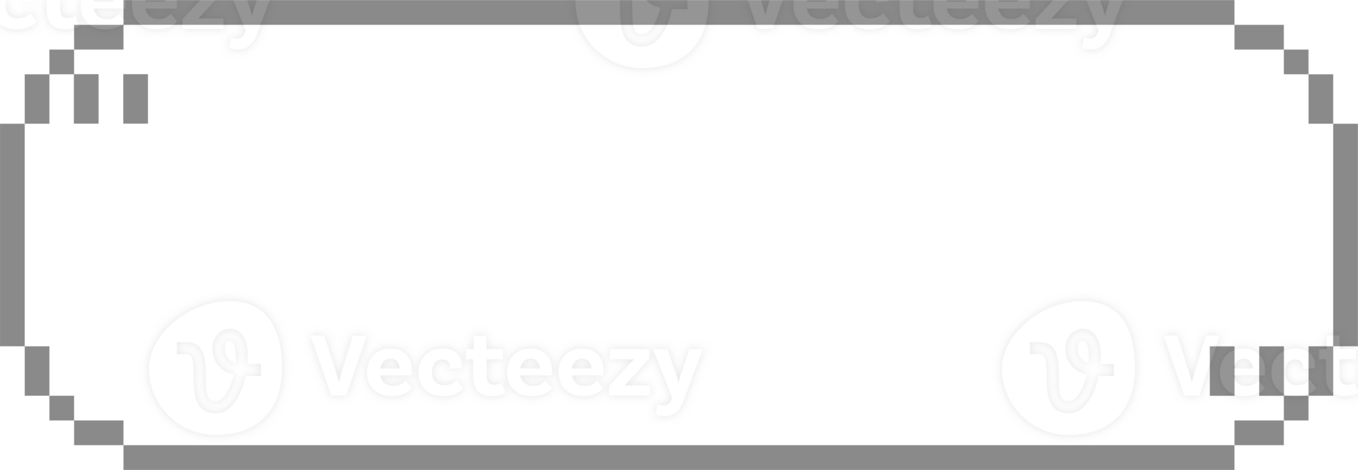 8bit retro game pixel speech bubble balloon with quotation marks, icon sticker memo keyword planner text box banner png