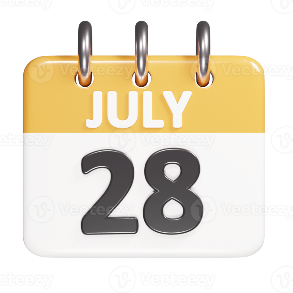 Calender icon 3d render illustration png