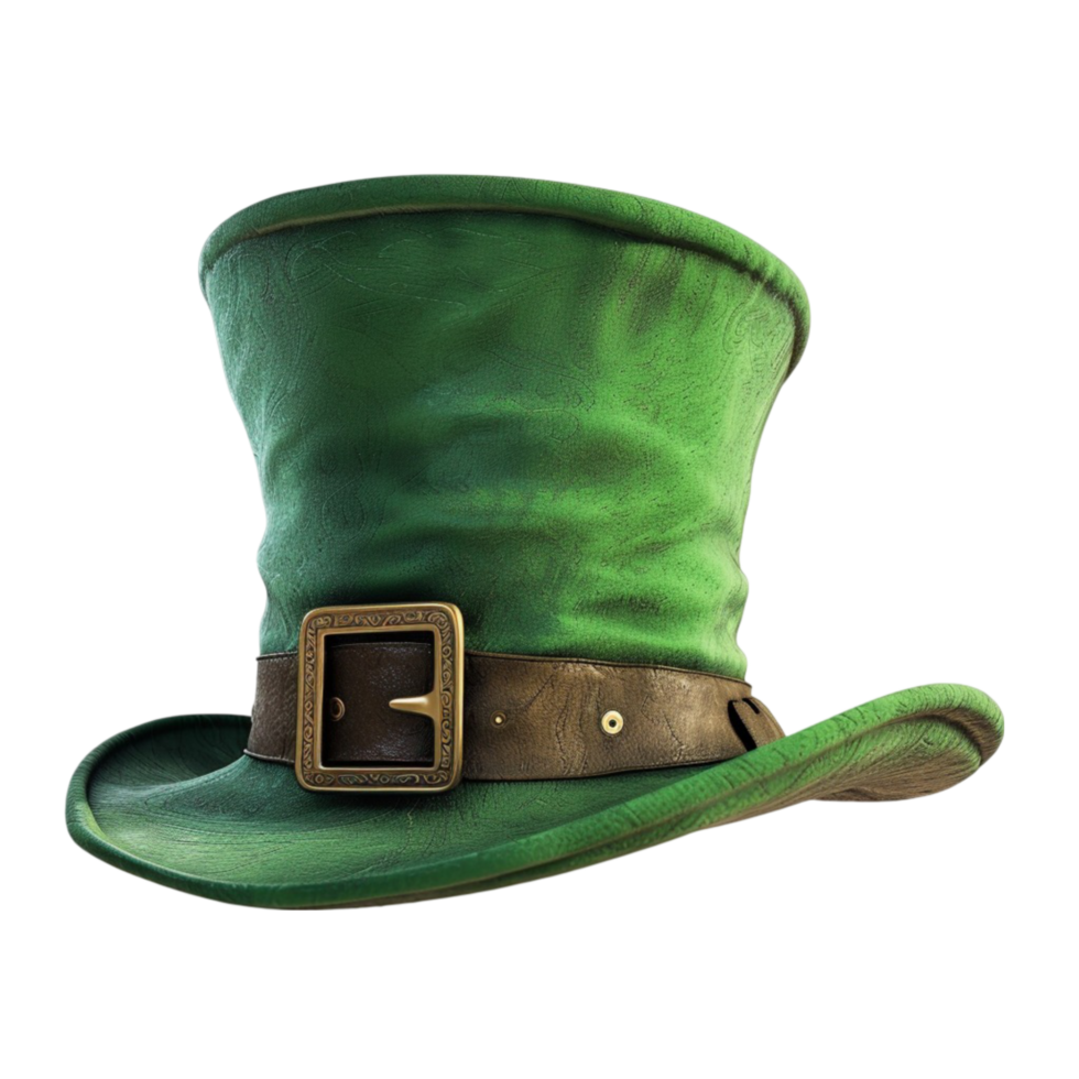 Hat Green,St patricks day celebration isolated on transparent background Generative with AI png