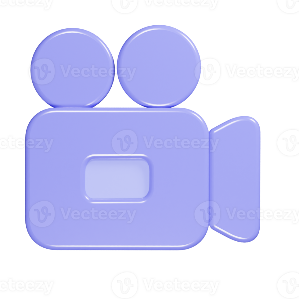 Cemera icon 3d render illustration png