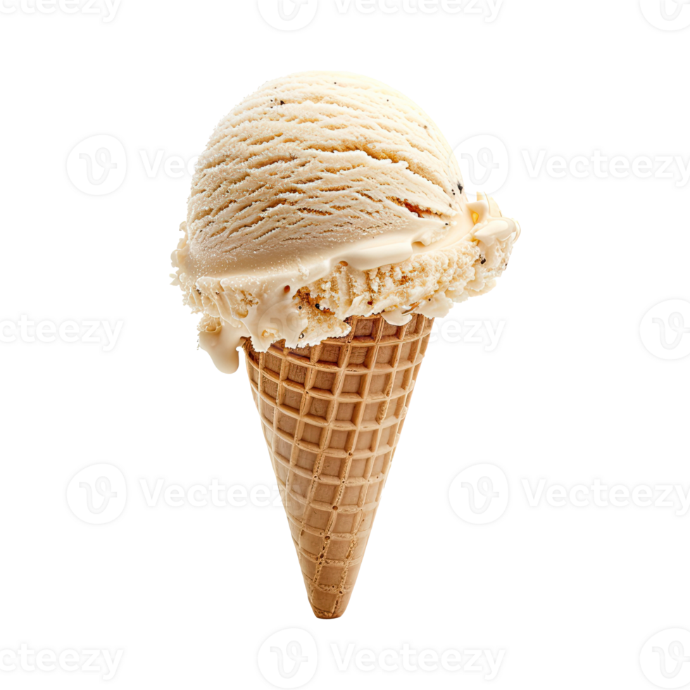 Ice cream isolated on transparent background. png