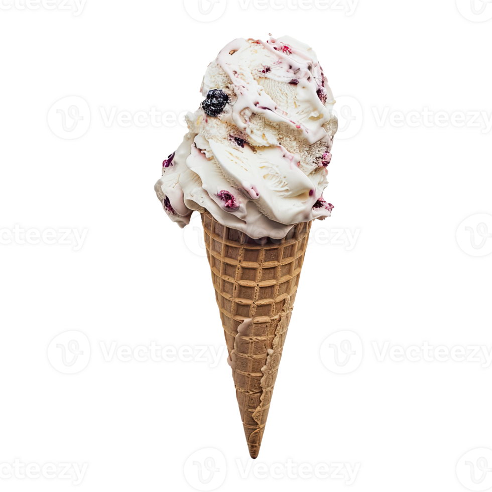 Ice cream isolated on transparent background. png