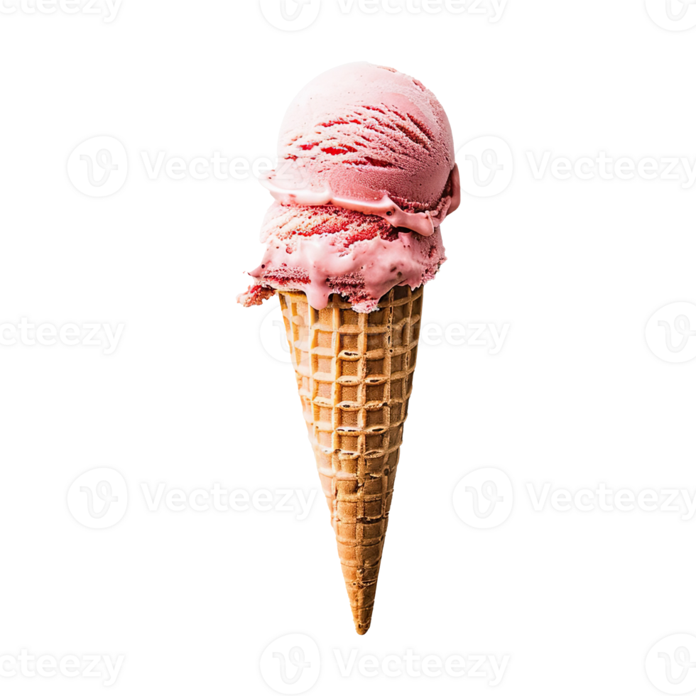 Ice cream isolated on transparent background. png