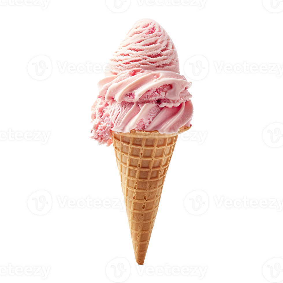 Ice cream isolated on transparent background. png