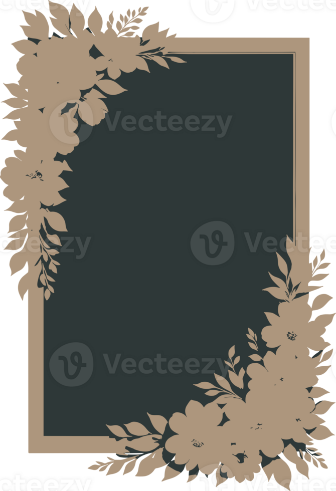 silhouette flowers border on blackboard clipart, floral illustration design for wallpaper, greeting card, teacher, graduation, congratulations, mother, birthday, art, craft, scrapbook, spring png