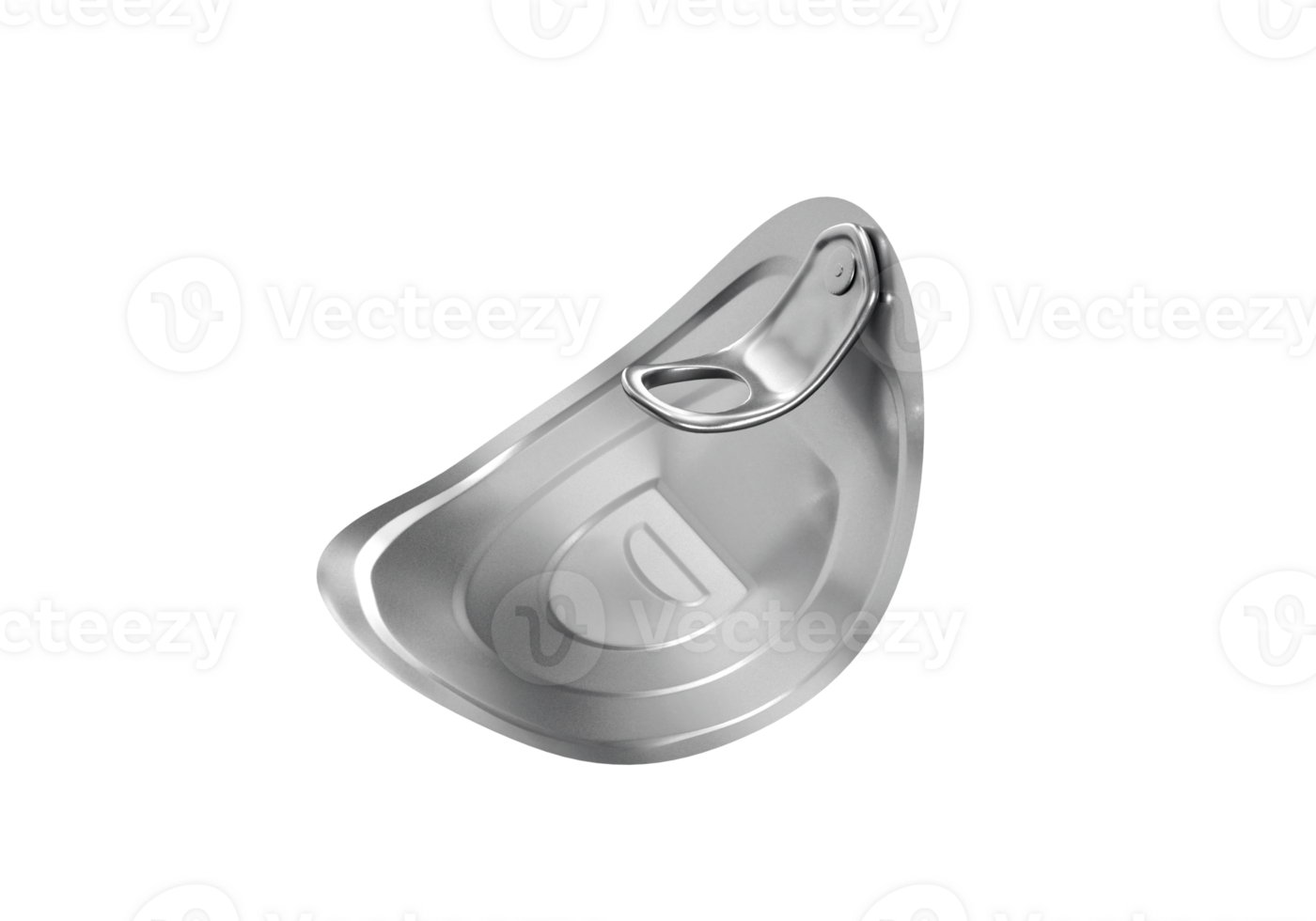 tin can, lid with open lock, transparent background png