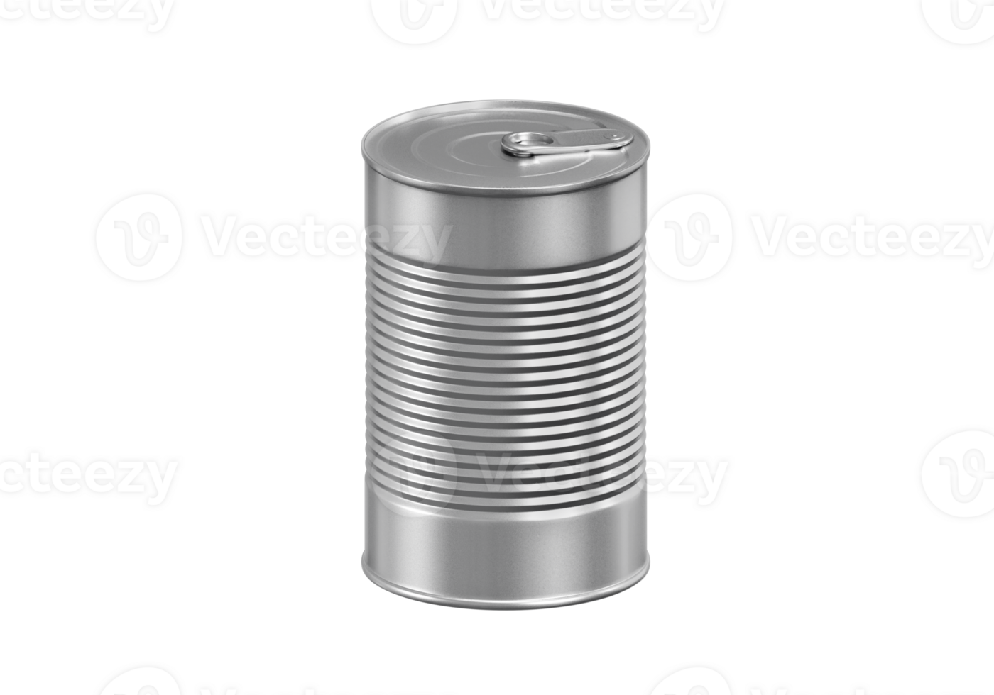 One closed tin can, transparent background png