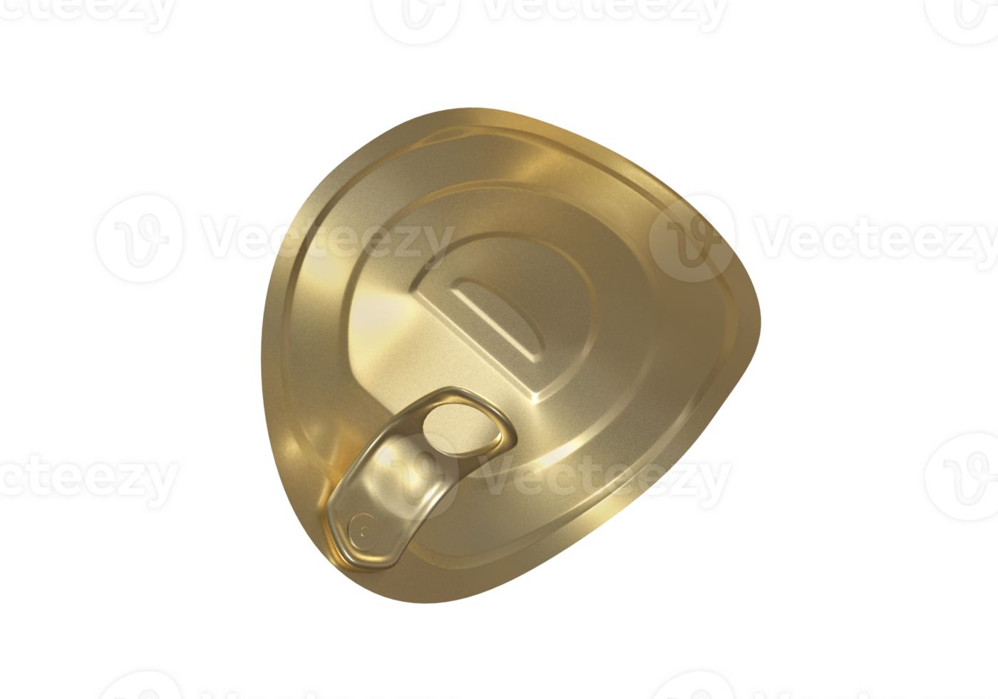 tin can, lid with open lock, transparent background png