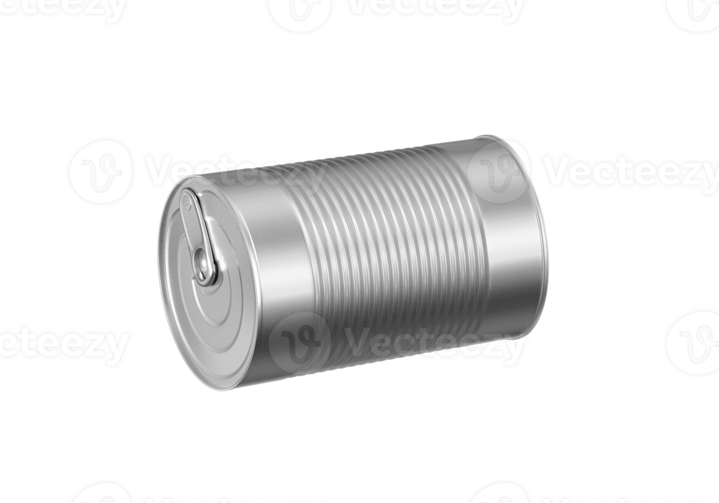 One closed tin can, transparent background png