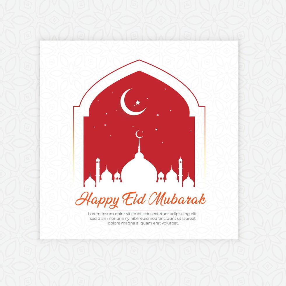 Eid mubarak, Eid, Mubarak, Eid mubarak Post, Eid mubarak post design, Post design vector