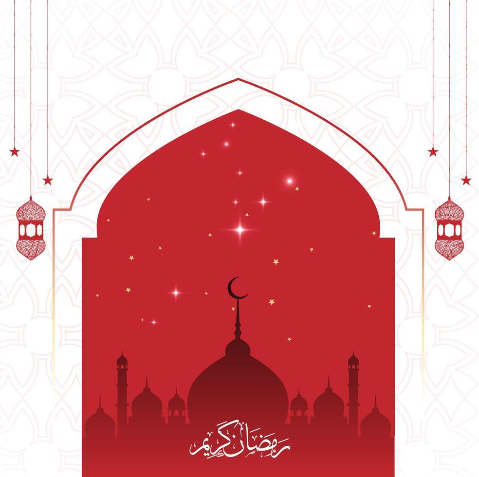 Eid mubarak social media post design vector