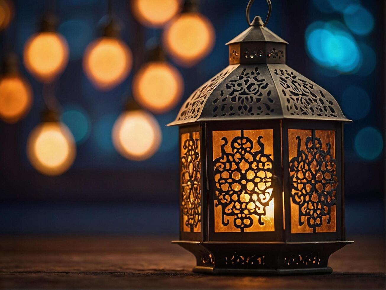 AI generated Beautiful Ramadan Moment photo
