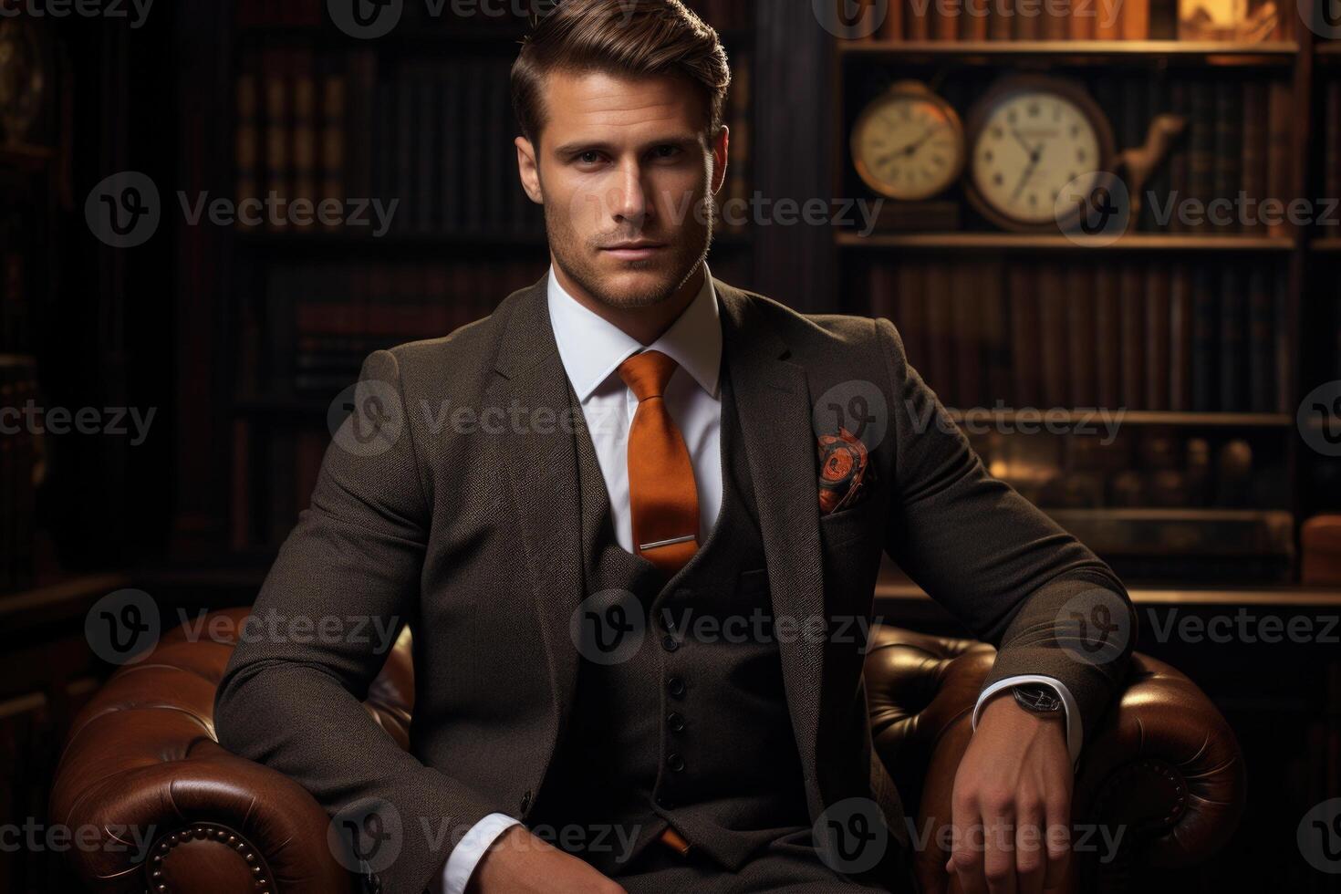 Timeless elegance and modern flair. a curated guide to gentlemen's style, blending sophistication individuality in fashion , encapsulating essence of sartorial refinement contemporary photo