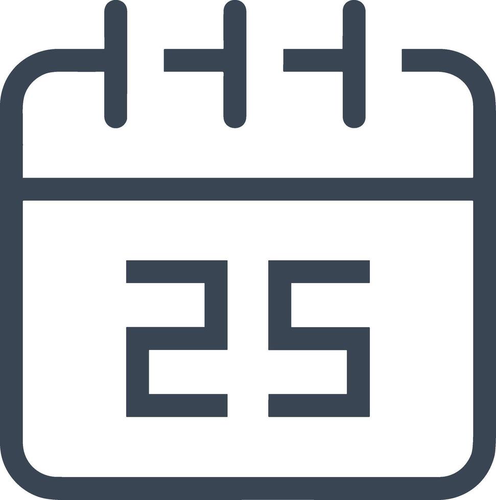 Calendar icon symbol image for schedule or appointment vector