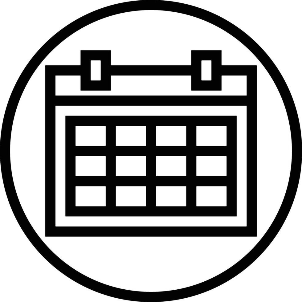 Calendar icon symbol image for schedule or appointment vector