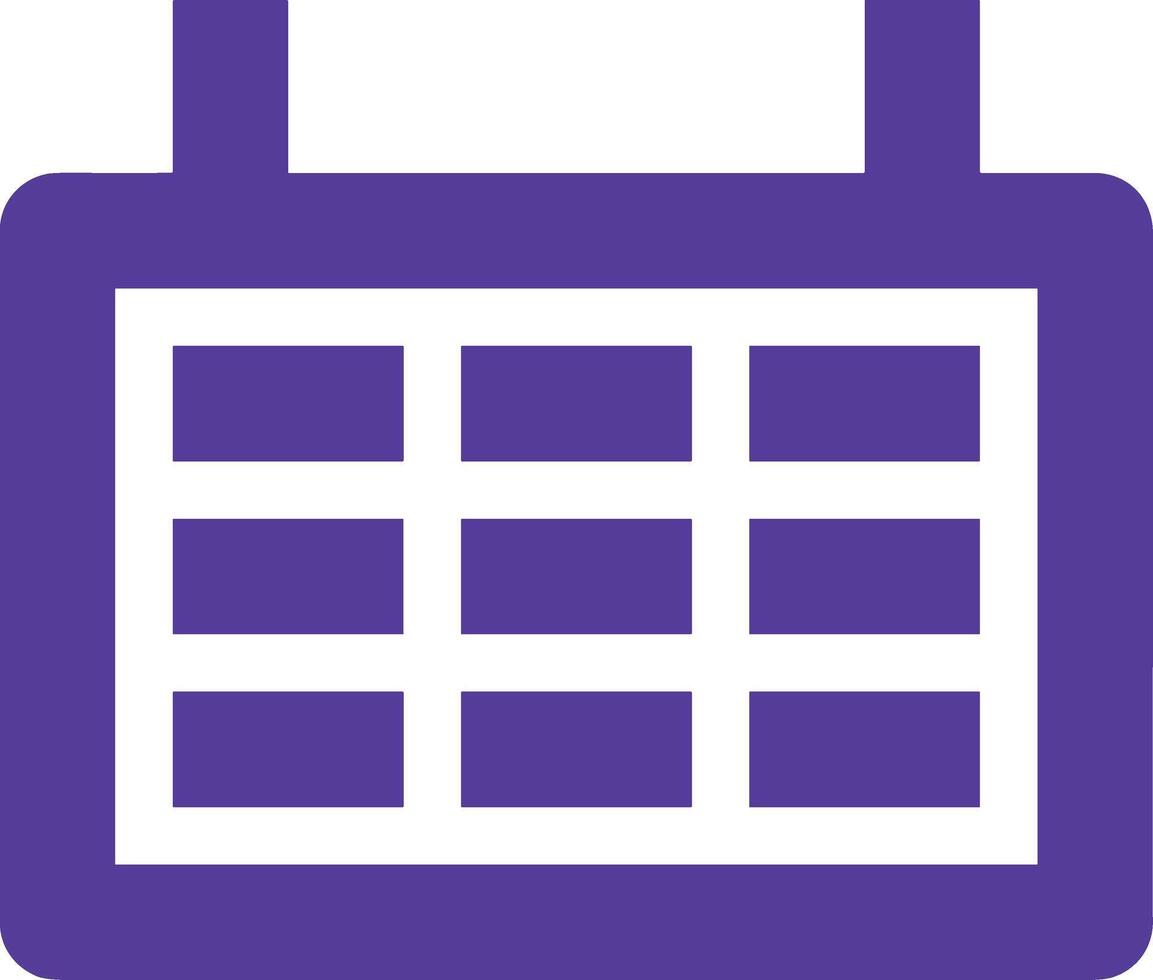 Calendar icon symbol image for schedule or appointment vector