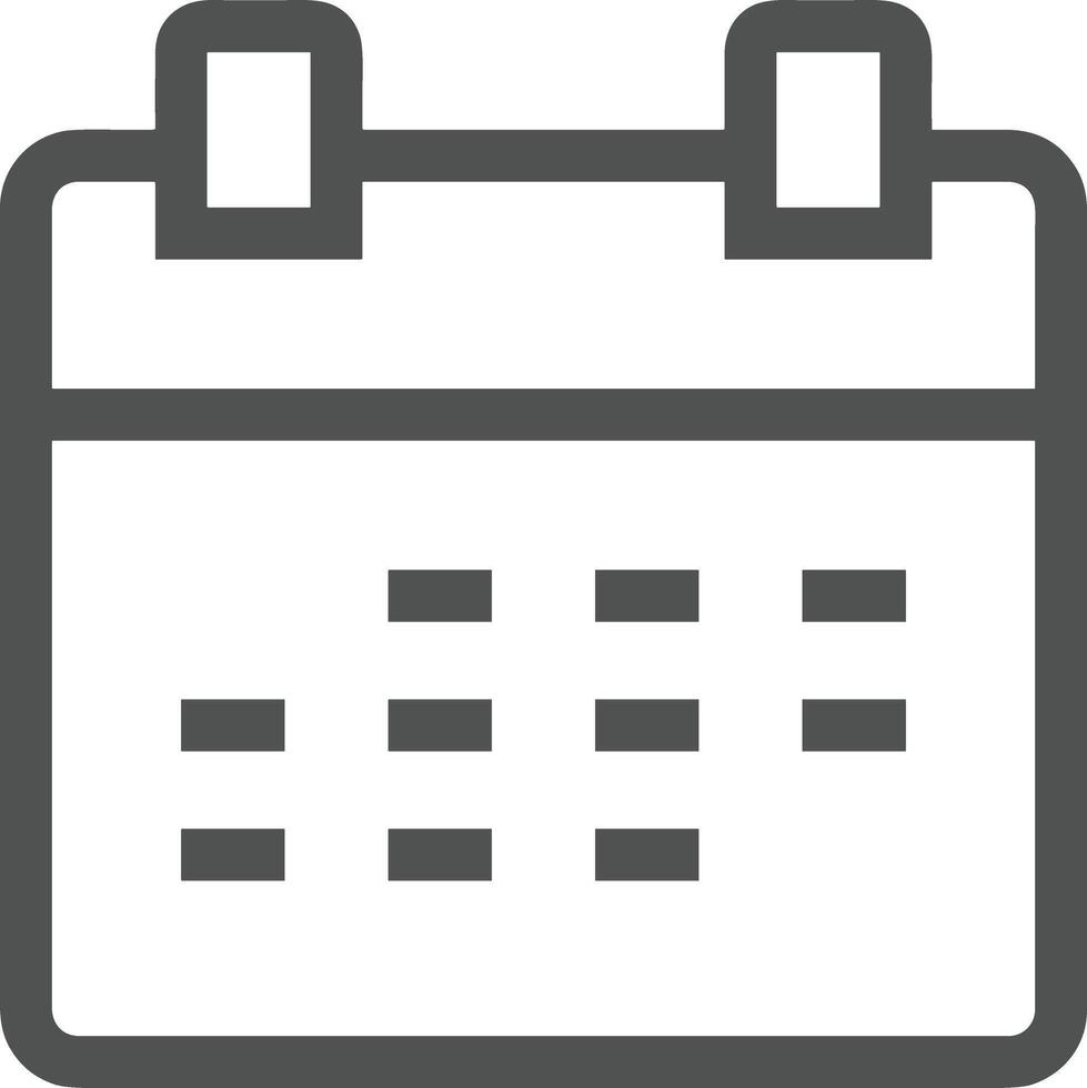 Calendar icon symbol image for schedule or appointment vector