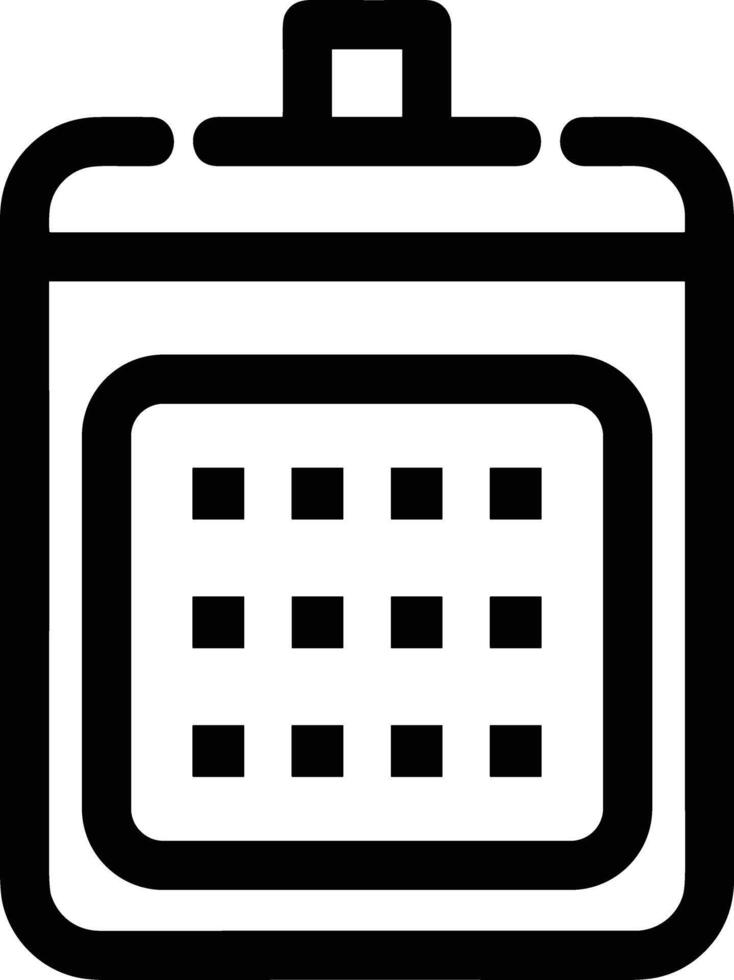 Calendar icon symbol image for schedule or appointment vector