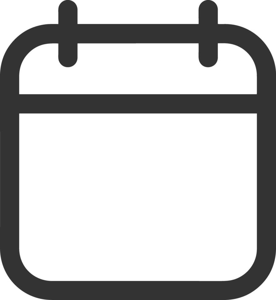 Calendar icon symbol image for schedule or appointment vector