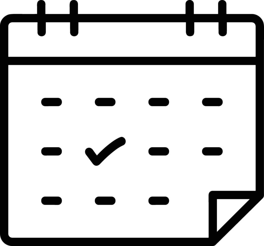 Calendar icon symbol image for schedule or appointment vector
