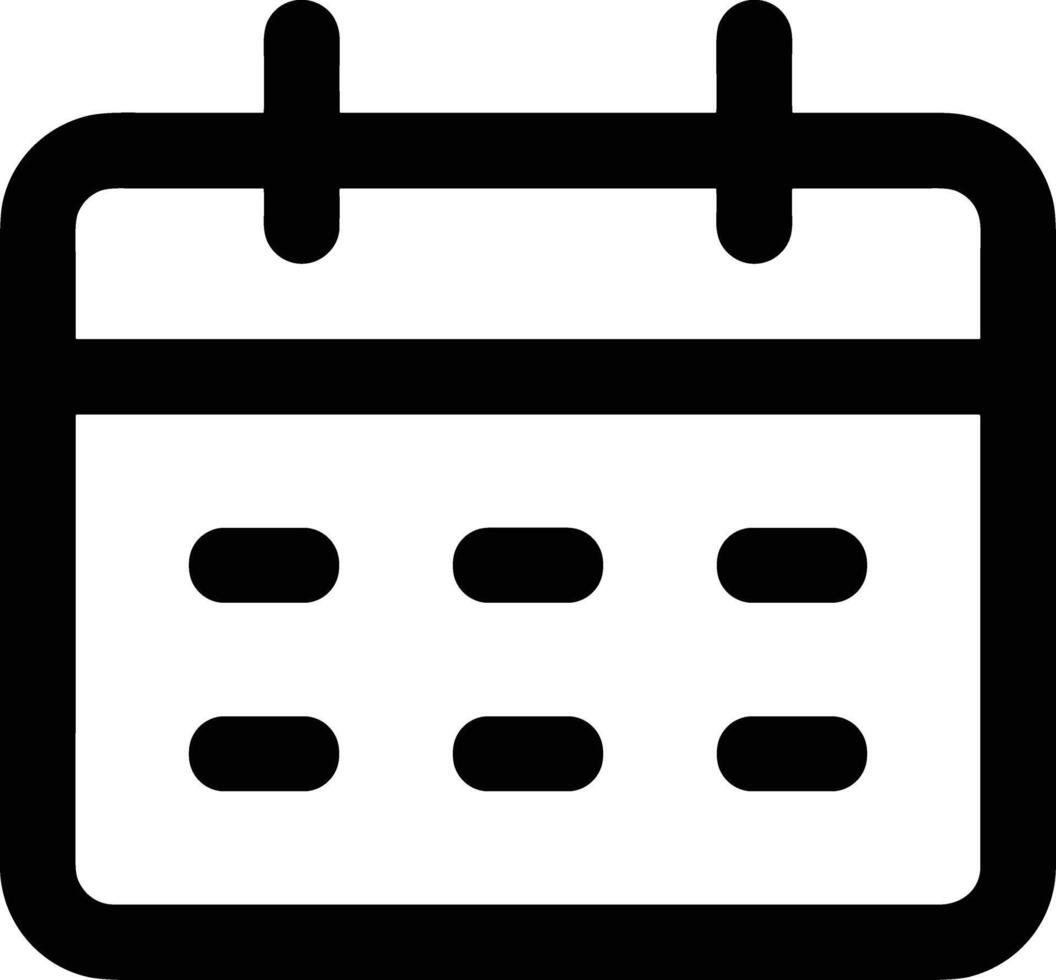 Calendar icon symbol image for schedule or appointment vector