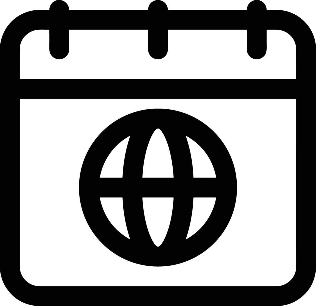 Calendar icon symbol image for schedule or appointment vector