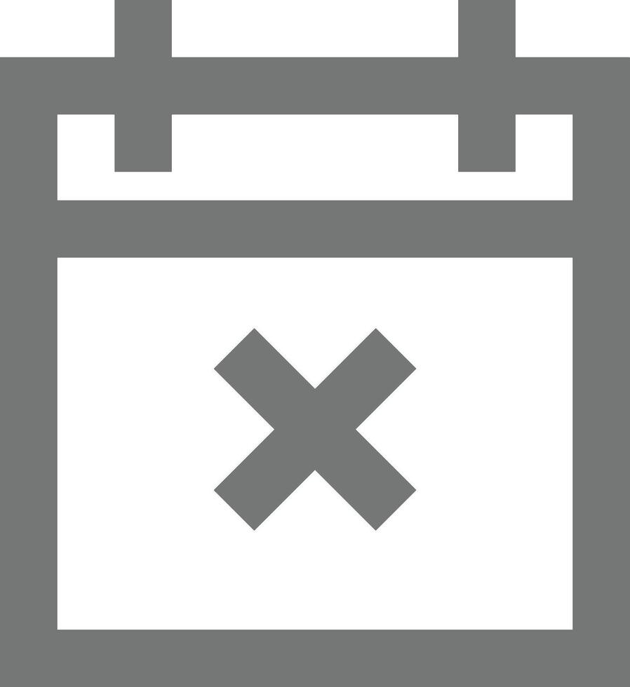 Calendar icon symbol image for schedule or appointment vector
