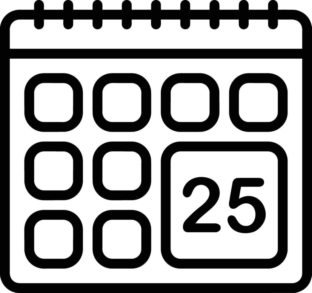 Calendar icon symbol image for schedule or appointment vector