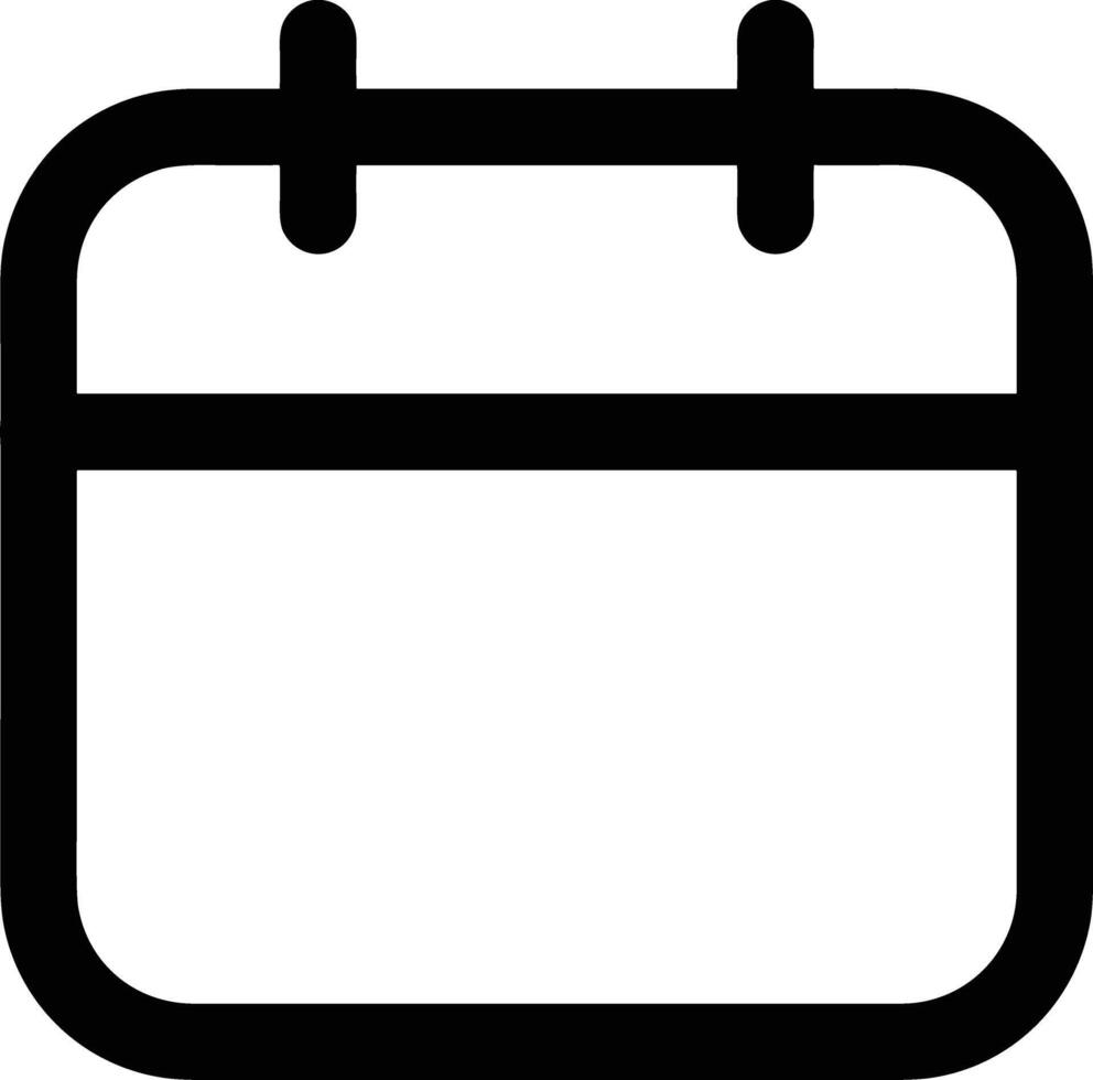 Calendar icon symbol image for schedule or appointment vector