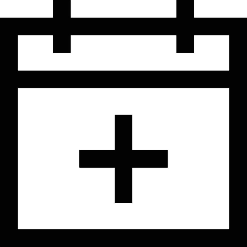 Calendar icon symbol image for schedule or appointment vector