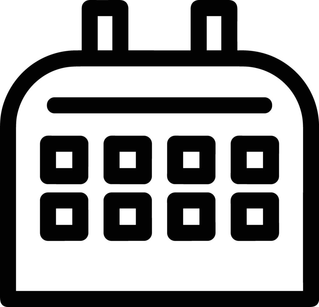 Calendar icon symbol image for schedule or appointment vector