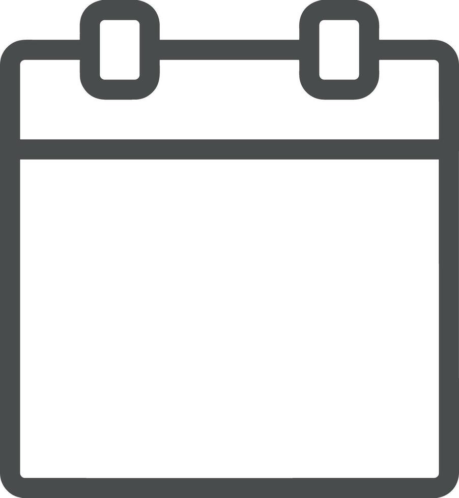 Calendar icon symbol image for schedule or appointment vector