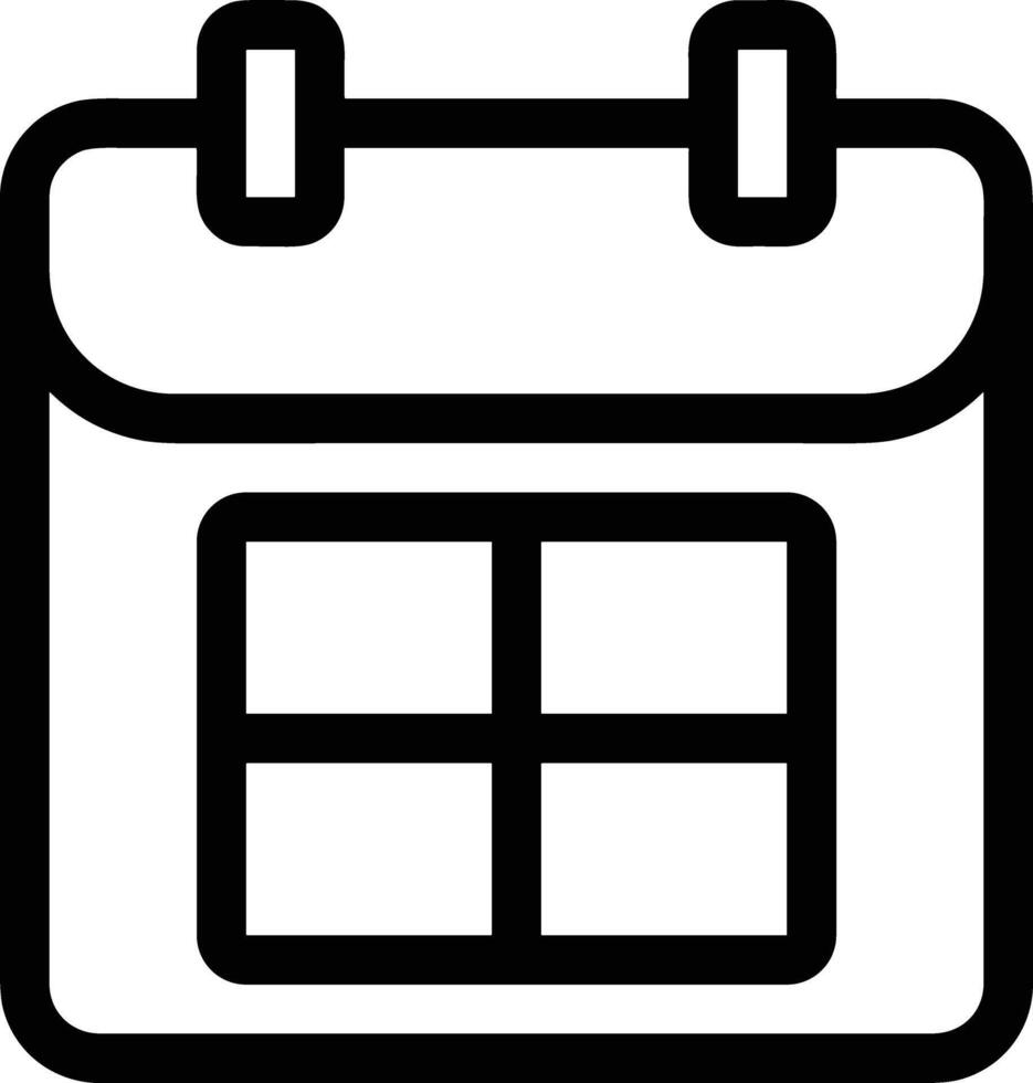 Calendar icon symbol image for schedule or appointment vector