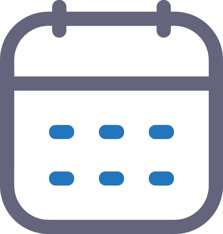 Calendar icon symbol image for schedule or appointment vector
