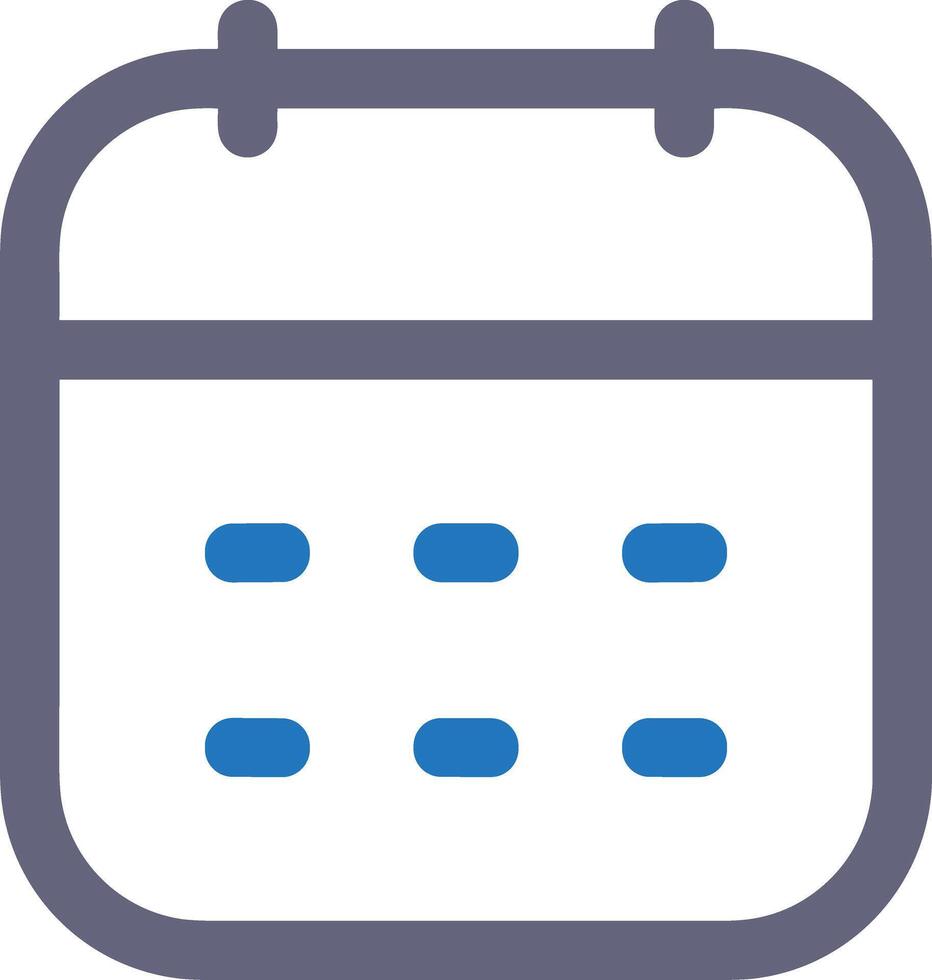 Calendar icon symbol image for schedule or appointment vector