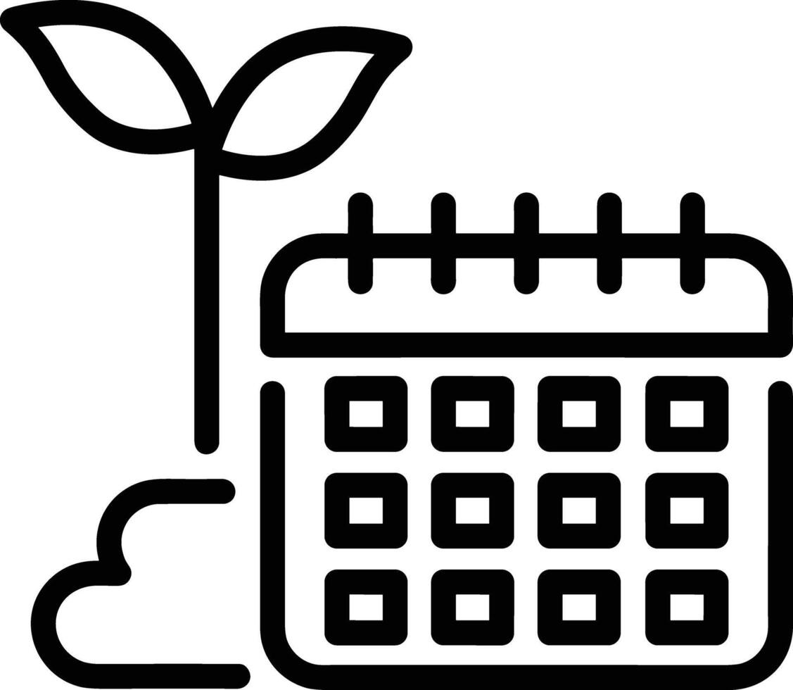 Calendar icon symbol image for schedule or appointment vector