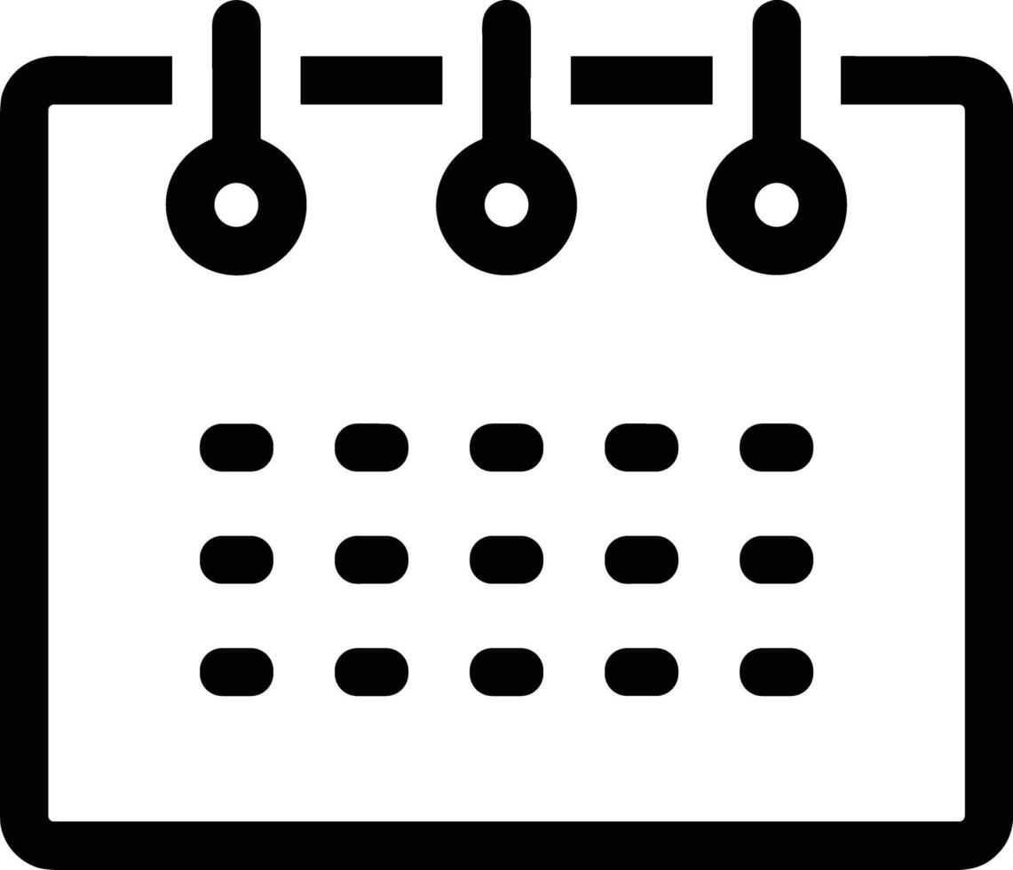 Calendar icon symbol image for schedule or appointment vector