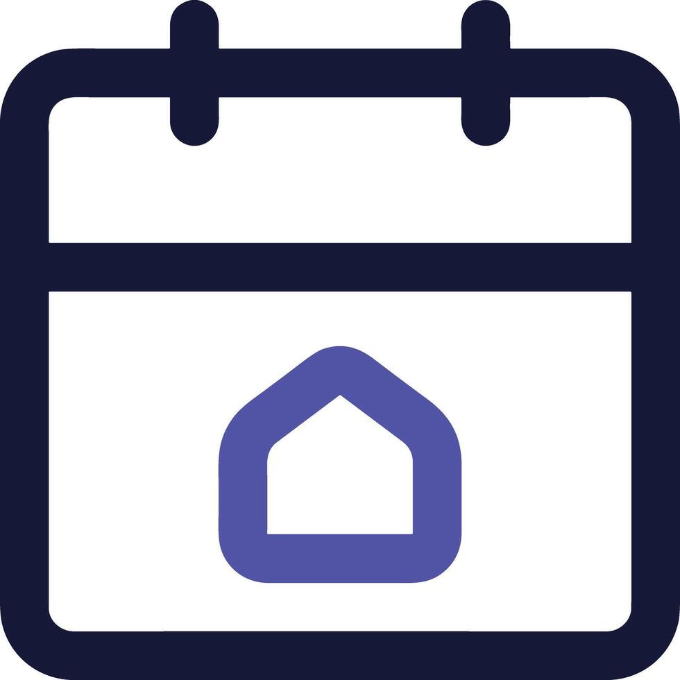 Calendar icon symbol image for schedule or appointment vector