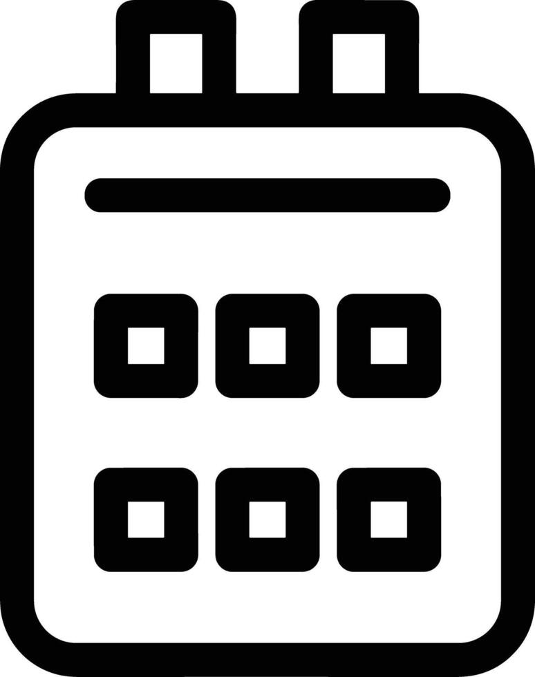 Calendar icon symbol image for schedule or appointment vector
