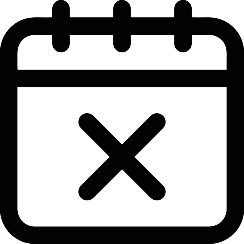 Calendar icon symbol image for schedule or appointment vector