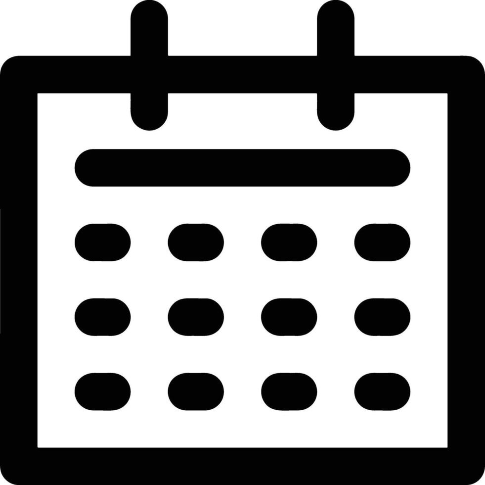Calendar icon symbol image for schedule or appointment vector