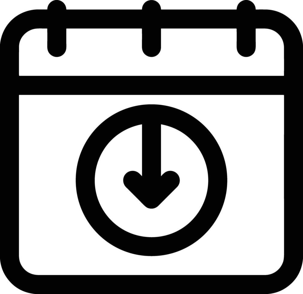 Calendar icon symbol image for schedule or appointment vector